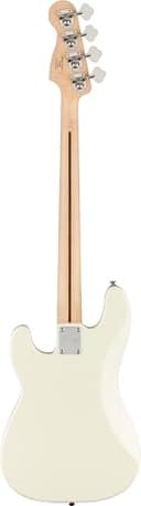 Squier by Fender Affinity Series Precision Bass, Tastiera in Acero, Olympic White, Design Classico, Suonabilità Confortevole, Include Lezioni Virtuali Gratuite - 2