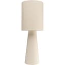 Kare Design Lámpara de Mesa Marleen Beige Bouclé, Blanco, Algodón, Elegante, Moderna, Altura 60 cm, Luz Decorativa, Decoración para Sala de Estar, sin Bombilla Incluida - 1