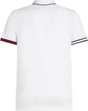Tommy Hilfiger Polo de Manga Corta Hombre Flag Cuff Slim Fit, Blanco (White), M - 6