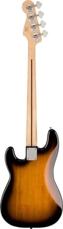 Squier by Fender Sonic Precision - Basso elettrico di precisione, tastiera in acero, battipenna bianco, 2 colori Sunburst - 4