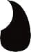 MARTIN Plaque de protection noire Pickguard, Guitare acoustique style D-28 et D-35 (PGBO) - 1