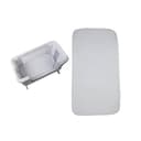 Chicco Doppelschichtiger Matratzenbezug für Next2Me Forever Co-Schlafbett, atmungsaktive Matratzenauflage, maschinenwaschbar, grau, 06079878000710 - 1