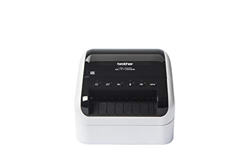 Brother QL1110NWBC - Stampante per etichette professionali da 4" con LAN, Wi-Fi, Bluetooth, 69 etichette al minuto, USB, 300 x 600 dpi, taglio automatico