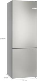 Bosch KGN492IAF Serie 4, Frigorifero combinato da libera installazione, Total No Frost, VitaFresh XXL: Spazio extra-large per i tuoi cibi freschi, PerfectFit, Luce LED, Acciaio, 203 x 70 cm - 22