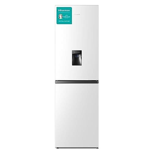 Hisense RB327N4WW1 55cm Freestanding 50/50 Fridge Freezer - 251 litre capacity - Total No Frost - Non-plumbed Water Dispenser - White - F Rated