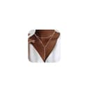 Meteorstarry Lange Y Kette mit Anhänger,Doppelkette Lang Halsreif Silberkette 925 Sterling Silber,Boho Layering Anhänger Halskette Damenkette Jewellery Boho Schmuck Ketten Geschenke für Damen Frauen - 1