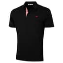 Calvin Klein Mens Prep Campus Oxford Polo Shirt - Solid Black - L - 1