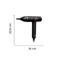 Rowenta Nano Asciugacapelli Brushless Compatto ad Alta Velocità, Boost di Ioni Antistatici e Sensore di Temperatura per Capelli Setosi e Luminosi, 3 Impostazioni di Velocità/Temperatura, HY8310 - 5