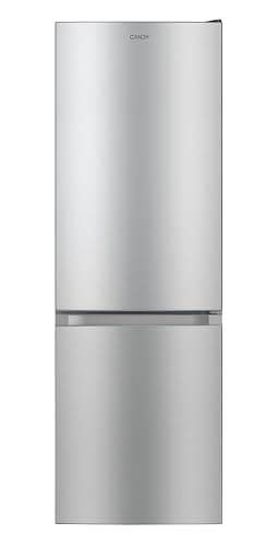 Candy CCG1S 518EX Frigorífico Combi, Ancho 55cm, Altura 1,80m, Capacidad 252L, Cajón Verdulero, Control Mecánico de la temperatura, Iluminación LED, Puerta Reversible, 41DB, Inox