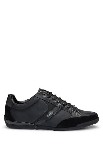 BOSS Men Saturn_Lowp_mx A_N Sneaker Black 44 EU