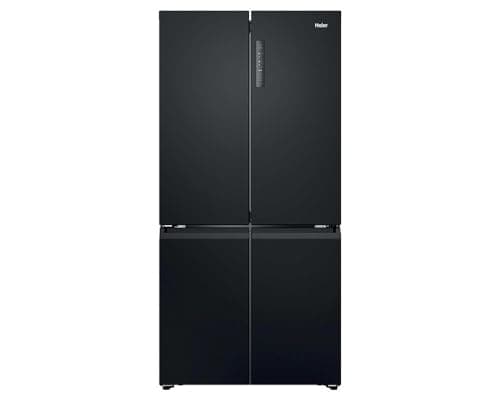 Haier HCR39F19ENPT Freestanding French Style 90cm Wide 646 Litre Capacity Frost Free Four Multi Door Fridge Freezer - Slate Black - Width 908 x Depth 748 x Height 1905 (mm)