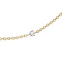 Ethos Jewelry 585 Echtgold 14K Gelbgold Diamant-Station Armband mit 5 kleinen Diamanten – Filigran, Minimalistisches Design – Mit VS2+ Klarheit Diamanten – Handgefertigtes Geschenk für Frauen - 6