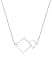 Elli Women Square Geo Minimal 925 sterling Silver Necklace of Length 45cm - 1