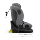 Kinderkraft I-GROW 2 PRO Seggiolino auto 0-36 kg, I-SIZE 40-150 cm, Seggiolino 360 girevole, con Isofix Base, Reclinabile Posizione sdraiata, Poggiatesta regolabile, Gruppo 0 1 2 3, Grigio - 13