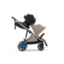 CYBEX Gold Kinderwagen e-GAZELLE S, Ab Geburt bis ca. 4 Jahre, Max. 22 kg (Single-Modus) / 2x 22 kg (Duo-Modus), All-in-1-System mit E-Antrieb und 20+ Konfigurationen, Almond Beige - 8
