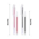 QEQSHQO 20pcs Marcadores borrables en Caliente de Tiza para Coser marcadores de Tela borrables Marcadores borrables en Caliente de 4 Colores con recambios para Cuero Ropa Costura sastrería - 2