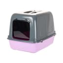 Ferplast Katzenklo, Katzentoilette mit Deckel, 2 geruchshemmende Aktivkohlefilter, abgedunkelte Schwingtür, 36 x 47 x h 35 cm, Clear CAT 10 Haustiertoilette - 7