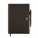 moonster Cuaderno de Notas Reutilizable de Cuero – Diario Personal con Bolígrafo, Diario de Viaje Forrado de Piel – Agenda de Piel con Cuaderno A5 de Rayas para Hombres y Mujeres - 9