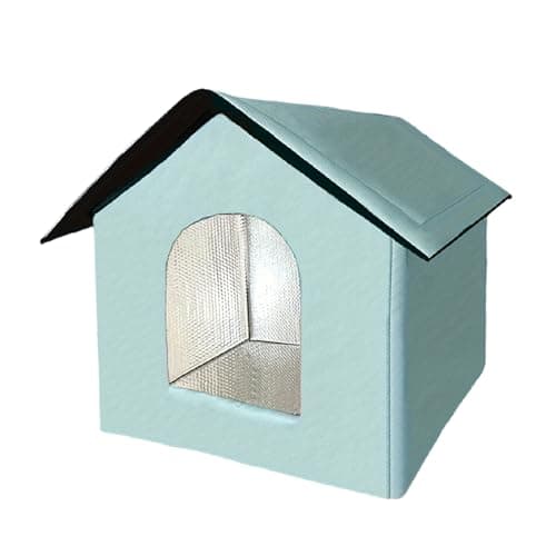 Cat Kennel – House Closed Waterproof to Rain – Den Shaped Cat Bed – for Kittens Calming Puppies During Sleep Travel Animals Winter Home Indoor and Outdoor Use