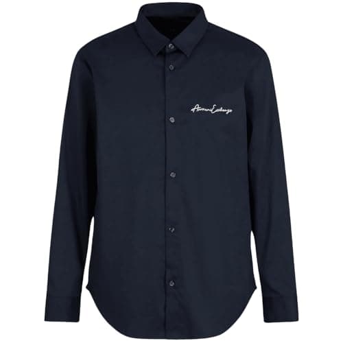 Armani Exchange Cotton Signature Logo Navy Shirt XL