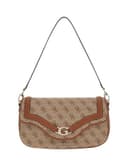GUESS borsa a tracolla Dea Flap Shoulder Bag Latte Logo beige - 1