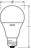 Osram STAR+ RGBW LED Lampe mit E27 Sockel, RGB-Farben per Fernbedienung änderbar, 9.7W, klassische Birnenform, Ersatz für 60W-Glühbirne, matt, LED Retrofit RGBW lamps with remote control, Einzelpack - 13