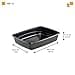 Ferplast Lettiera Gatto, Toilette per Gatti Grandi, in Plastica con Bordi Alti, Facile e Veloce da Pulire L 46,5 x W 35,5 x H 11,5 cm, Vari Colori - 2