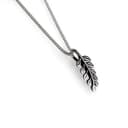 HENRYKA 925 Sterling Silver Miniature Royal Fern Leaf Necklace - 18 inch Chain | Minimal Boho Pendant | Nature Themed Gifts - 1
