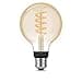 Philips Hue White Ambiance Filament Single Smart LED Globe [E27 Edison Screw] - 550 Lumens. Works with Alexa, Google Assistant and Apple Homekit - 4