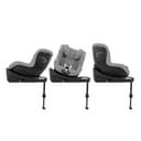 CYBEX Gold Kinder-Autositz Sirona G i-Size Plus, Ohne Base, Ab ca. 3 Monaten bis 4 Jahre, Max. 19 kg, 61 - 105 cm (Ab Geburt / 40 cm mit Neugeboreneneinlage), Stone Grey - 11