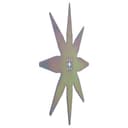 vhbw Ersatz-Messer kompatibel mit Zuccetti Ambrogio L85 Elite, L400, L250, L210, L200 Rasenmäher - Ersatzklinge Silber, Edelstahl (rostfrei) - 9