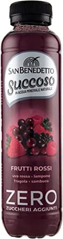 12 x San Benedetto Succoso Frutas Rojas Zero PET sin azúcar 40cl zumo de fruta - 1