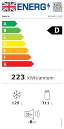 Bosch KGN492LDFG Series 4, Free-standing fridge-freezer with freezer at bottom 203 x 70 cm Stainless steel look - 11