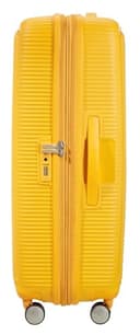 American Tourister Soundbox - Hard Shell Suitcase 77 cm Large - Trolley Suitcase with 4 wheels, TSA Lock, Expandable & Light - 97/110 L - Yellow (Golden Yellow) - 3