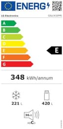 LG GSLC41EPPE Side-by-Side | Smart inverter Compressor |Eis- und Wasserspender| Wassertank | Freistehend | Total No Frost - 10
