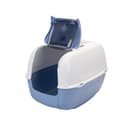 Ferplast Lettiera Gatto chiusa PRIMA Cassetta igienica gatti chiusa, trattiene gli odori ottima ventilazione, 57,5 x 51,5 x h 22 cm, Azzurro - 8