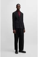 HUGO Mens Kenno Slim-fit Business Shirt in Cotton poplin - 2