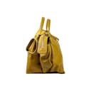 Cheval Firenze Algedi Handtasche, echtes Leder, hergestellt in Italien, gelb - 2