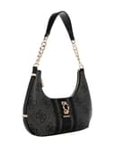GUESS Schultertasche Erenia Top Zip Shoulder Bag Coal Logo dunkelgrau - 3