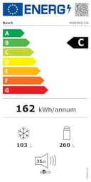 Bosch Freistehende Kühl-Gefrier-Kombination 203 x 60 cm, Serie 4, Total No Frost, VitaFresh XXL für länger frische Lebensmittel, Easy Access Shelf, Perfect Fit, Metall-Optik, KGN392LCG - 22