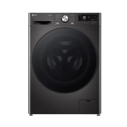 LG W4WR7096YB, Klasse D, Frontlader-Waschtrockner 9-6 kg, 62 x 60 x 85 cm, Wi-Fi, AI Direct Drive, Tiefenreinigung mit Dampf, TurboWash 360, Große Kapazität, Außentür aus gehärtetem Glas, Weiß