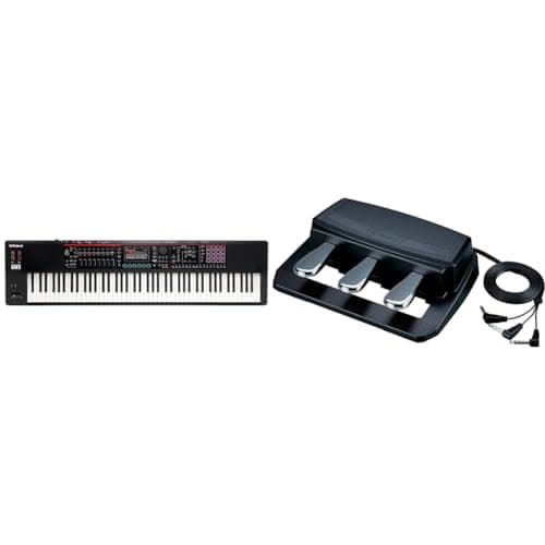ROLAND FANTOM-08 WEIGHTED-ACTION SYNTHESIZER KEYBOARD – 88-Note Weighted Keyboard & Rpu-3 Keyboard Triple Pedal Unit, A Grand Piano Pedaling Experience