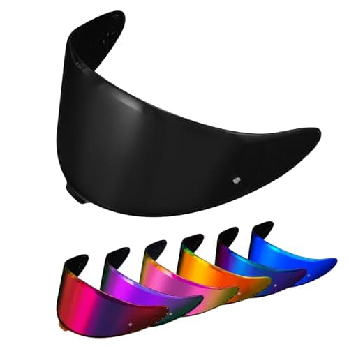PSLER Visera de Casco para Shoei NXR2 Z8 Visera Tintada para RF-1400 CWR-F2 CWR-F2R X-Fifteen X15 X-SPR Pro, Protector Facial con Protección UV Accesorios de Repuesto para Motocicleta(Negro Oscuro)