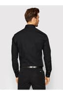 Calvin Klein Poplin Stretch Slim Shirt, Camicia, Uomo, 15.5, Nero (Black) - 3