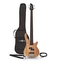 Gear4music Basso fretless Chicago con accessori - 1