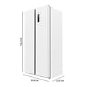 Cecotec Frigorífico Americano 2 Puertas Bolero CoolMarket SBS 430 White E. Side by Side de 430 L, Altura 176 cm y 84 cm Ancho, Sistema Multi Air Flow, Total No Frost, Motor Inverter Plus - 3