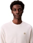 Calvin Klein Men’s Waffle Badge Long Sleeve Top with Round Neck, Beige (Tofu), XL - 3