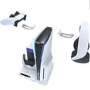 Stazione di raffreddamento per PS5 Slim, con doppio controller PS5 stazione di ricarica, per Playstation 5 Slim Console con 6 slot per dischi di gioco, con 2 ganci per cuffie - 3