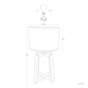 LEDKIA LIGHTING - Lampada da Tavolo in Legno | Design Elegante e Moderno | Compatibile con Lampadina LED E27 | Ideale per Soggiorno, Camera e Cucina, Beige, Sale - 9