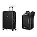 Samsonite Neopulse & Guardit Classy - Spinner M, 70 cm, 69 L & Bagaglio a mano Ryanair, 25 x 20 x 40 cm, 20 L - Set business Classy - Nero - 1